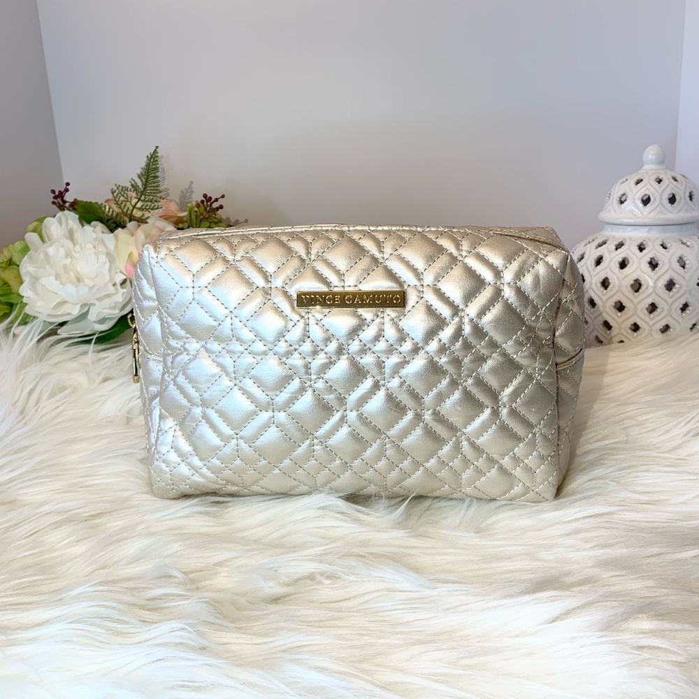 Vince Camuto Quilted Cosmetic Bag